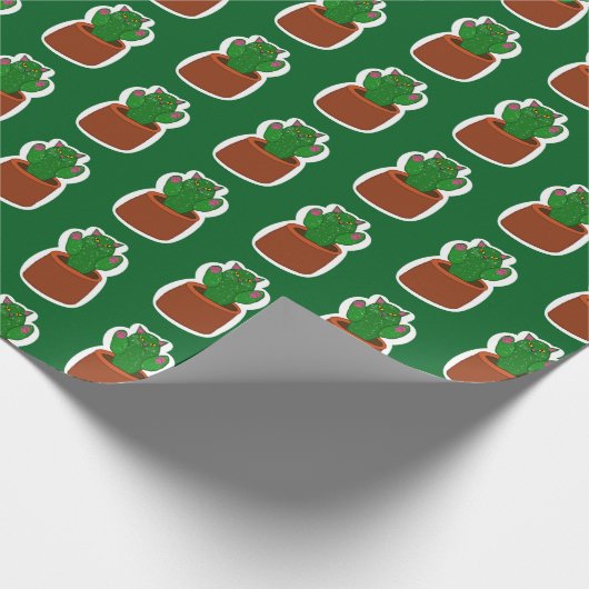 Catcus Wrapping Paper Geschenkpapier (Ecke)