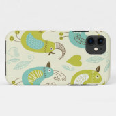 cate Cartoonvögel Case-Mate iPhone Hülle (Rückseite (Horizontal))