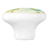 cate Cartoonvögel Keramikknauf (Seitenansicht)