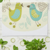 cate Cartoonvögel Küchentuch (Gefaltet)