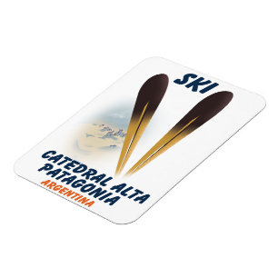 Catedral Alta Patagonia, Argentinien Skiposter Magnet