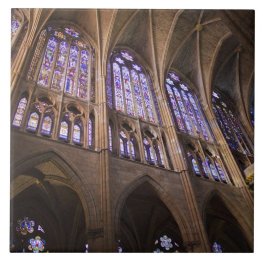 Catedral de Leon, Buntglasfenster Fliese (Vorderseite)