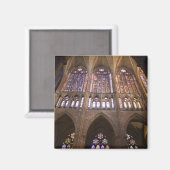 Catedral de Leon, Buntglasfenster Magnet (Vorderseite/Rückseite)