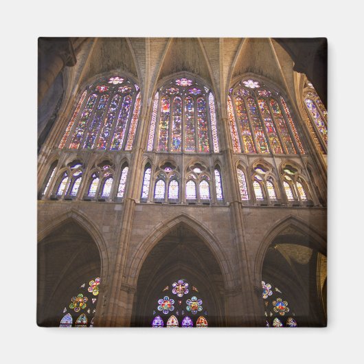 Catedral de Leon, Buntglasfenster Magnet (Vorne)