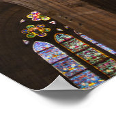 Catedral de Leon, Buntglasfenster Poster (Ecke)