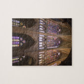Catedral de Leon, Buntglasfenster Puzzle (Horizontal)