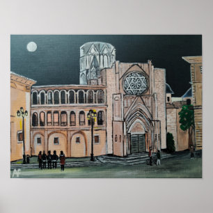 Catedral de Santa María Gemälde von Alfred Fox Poster