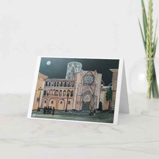 Catedral de Santa María Malerei von Alfred Fox Karte (Vorderseite)