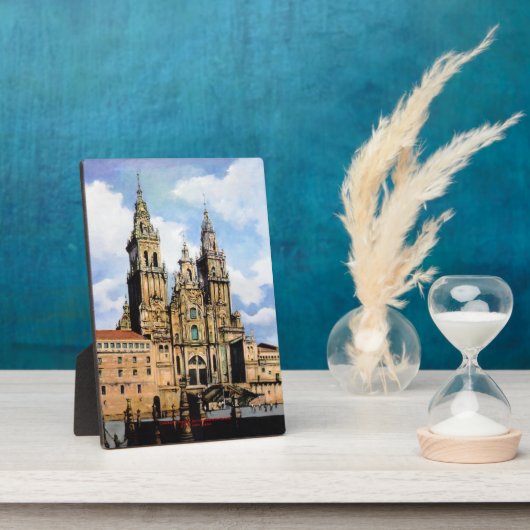 Catedral de Santiago de Compostela (A Coruña) Fotoplatte (Seite)