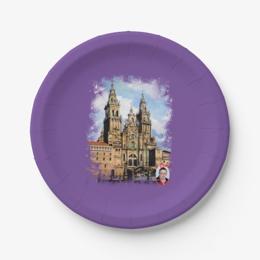 Catedral de Santiago de Compostela (A Coruña) Pappteller (Vorderseite)