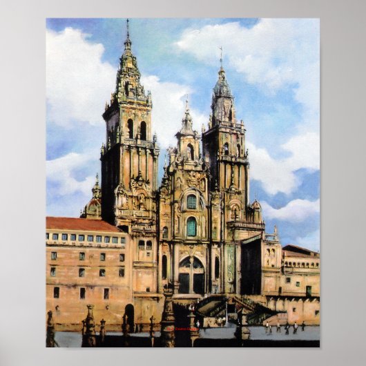 Catedral de Santiago de Compostela (A Coruña) Poster (Vorne)