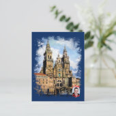 Catedral de Santiago de Compostela (A Coruña) Postkarte (Stehend Vorderseite)