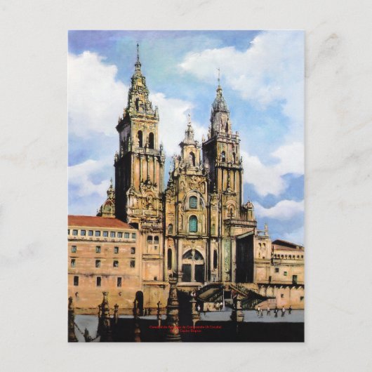 Catedral de Santiago de Compostela (A Coruña) Postkarte (Vorderseite)