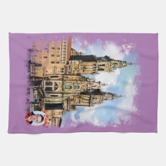 Catedral de Santiago de Compostela Geschirrtuch (Horizontal)