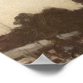 Catedral en el Zocalo del DF con la Bandera 12 Poster (Ecke)