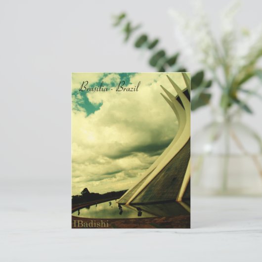 Catedral Metropolitana, Brasilien Postkarte (Stehend Vorderseite)