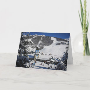 Catedral Skiort, Bariloche Argentinien Feiertagskarte