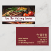Caterer-Catering-Serviceveranstaltungen Visitenkarte (Vorne/Hinten)
