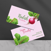 Caterer Koch modern rosa und grün Visitenkarte