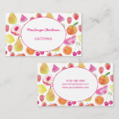 Catering Aquarell Obst Visitenkarte (Vorne/Hinten)