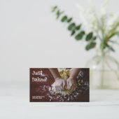 Catering Baker Beruflich Business Card Visitenkarte (Stehend Vorderseite)