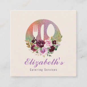 Catering Blumenlogo Visitenkarte
