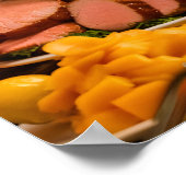 Catering-Buffet im Restaurant Poster (Ecke)