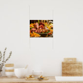 Catering-Buffet im Restaurant Poster (Küche)