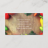 Catering Business Card für die Küche Tischfutter Visitenkarte (Rückseite)