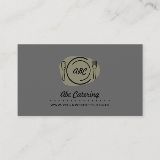 Catering Business Card v4 Visitenkarte (Vorderseite)