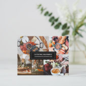 Catering Business Customizable Food Industry Postkarte (Stehend Vorderseite)