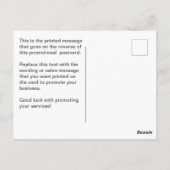 Catering-Cartoon-Design für die Personalisierung Postkarte (Rückseite)