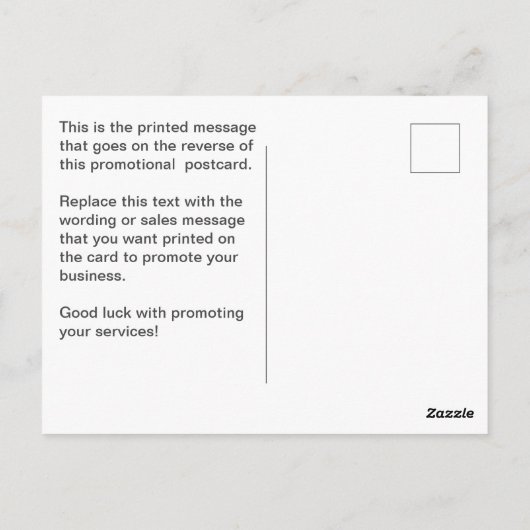 Catering-Cartoon-Design für die Personalisierung Postkarte (Rückseite)