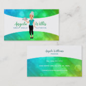 Catering Dame Logo Visitenkarten Visitenkarte (Vorne/Hinten)