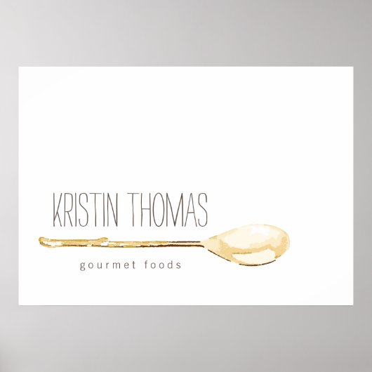 Catering der Wasserfarbe, Koch Poster (Vorne)