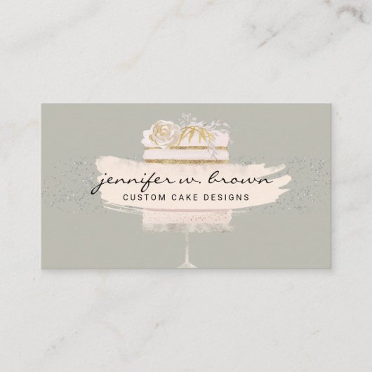 Catering-Dessert-Frühstücksshop "Sage cake" Visitenkarte (Vorderseite)