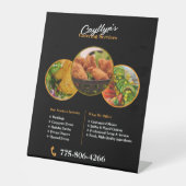 Catering-Dienste Benutzerdefiniertes Musterzeichen Sockelschild (Vorderseite)