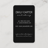 Catering Events Restaurant Visitenkarte (Rückseite)