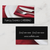 Catering/Food Business Card Visitenkarte (Vorne/Hinten)