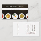 Catering Foto Beruflich Visitenkarte (Vorne/Hinten)