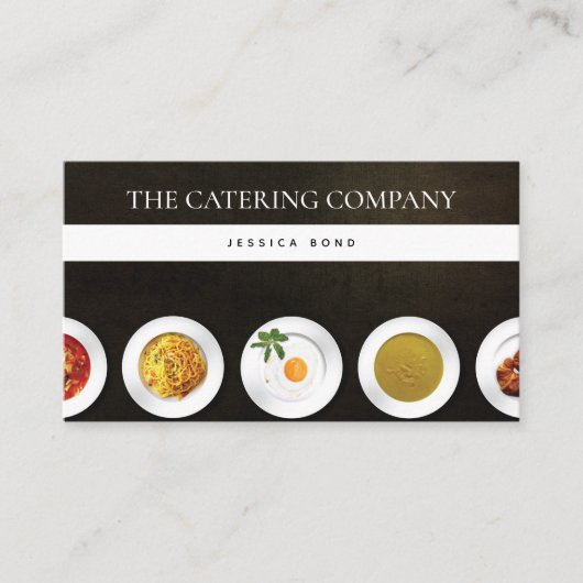 Catering Foto Beruflich Visitenkarte (Vorderseite)