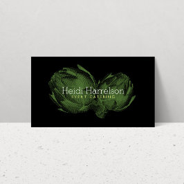 Catering für die Druckbildaufzeichnung "grün/schwa Visitenkarte