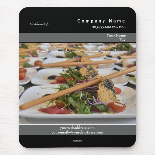 Catering für die Werbemousine - HAMbyWG Mousepad (Vorne)
