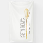 Catering für Wasserfarbenfeld, Koch-Banner Banner (Vertikal)