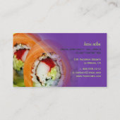 Catering, Geschäft, Fotovorlage Visitenkarte (Rückseite)