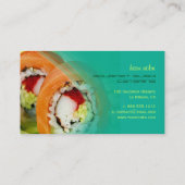 Catering-Geschäft, Fotovorlage Visitenkarte (Rückseite)