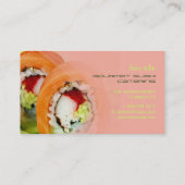 Catering, Geschäft, Fotovorlage Visitenkarte (Rückseite)