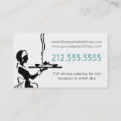 Catering-Geschäfts-Karte Visitenkarte (Rückseite)