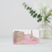 Catering-Geschäfts-Karten, rote Visitenkarte (Stehend Vorderseite)