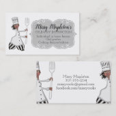 Catering-Geschäftskarte des Frauen-Koch Visitenkarte (Vorne/Hinten)